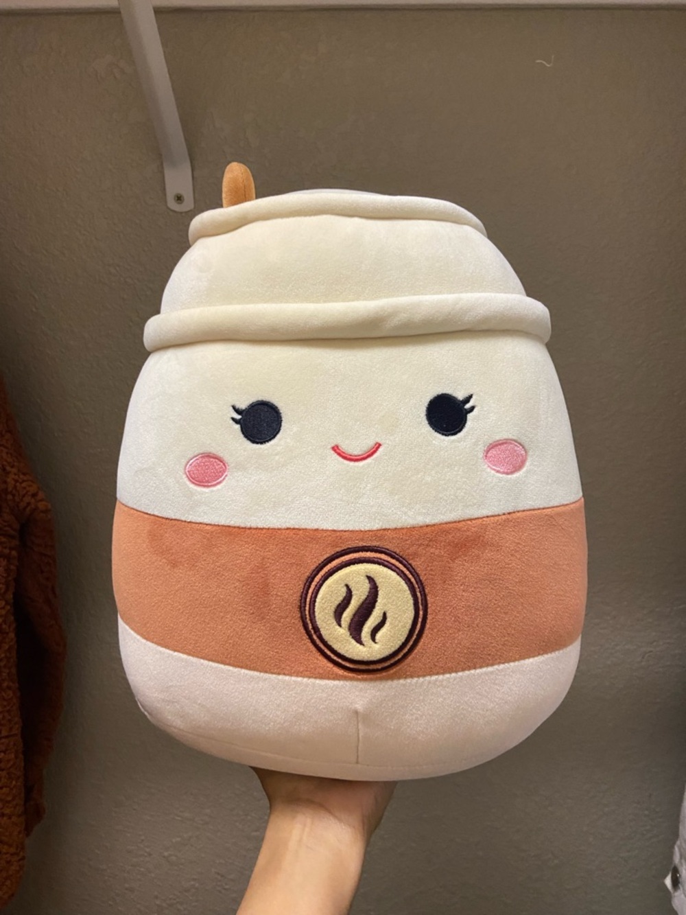 Squishmallow Snack Squad 16 Inch Plush Renne The Latte Coffee To Go Cup Soft